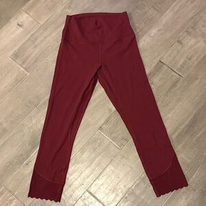 Lululemon Align Scalloped Hem High-Rise Crop 23